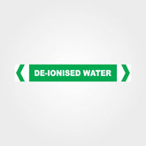 Custom Gate Signs,De-Ionised Water Pipe Marker